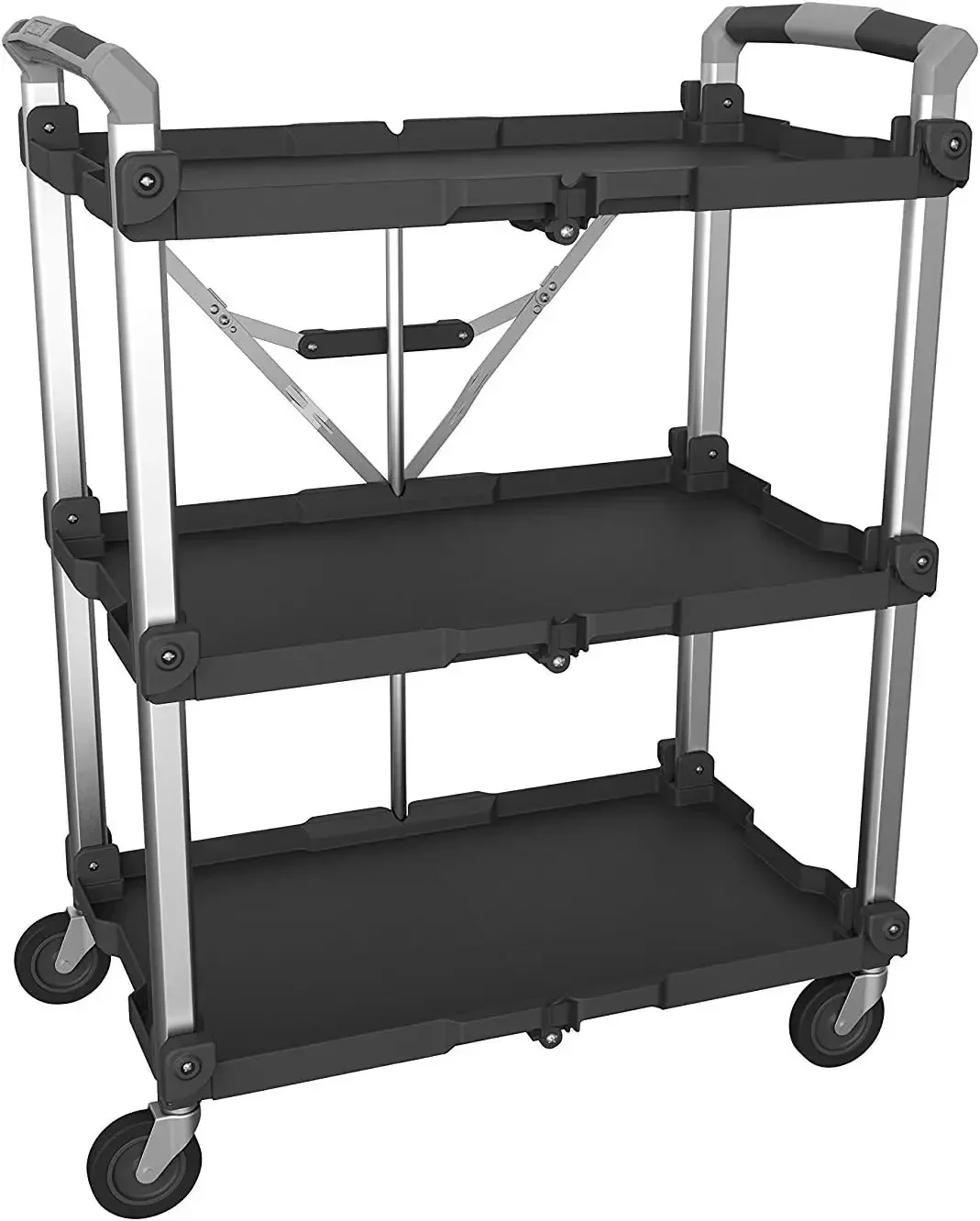 for Pack N Roll Collapsible Service Cart, XL, 300LB Capacity, Black