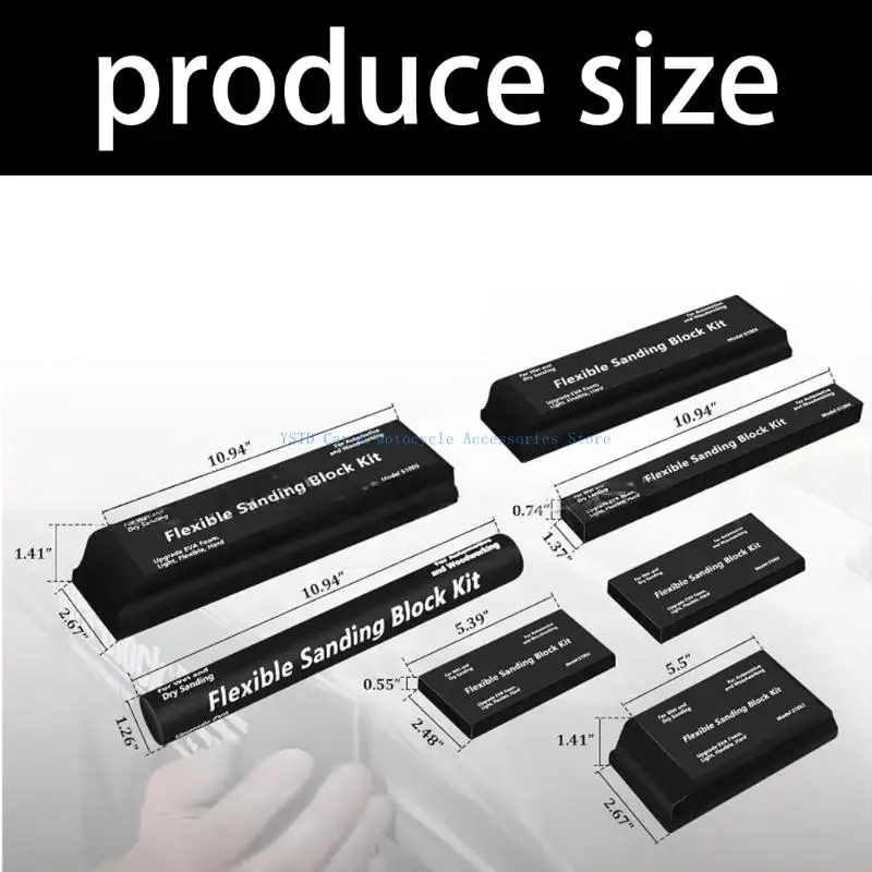 L5BC 多目的 EVA フォームサンディングキット車体木材表面準備サンディングブロックウェットドライ使用 EVA フォーム