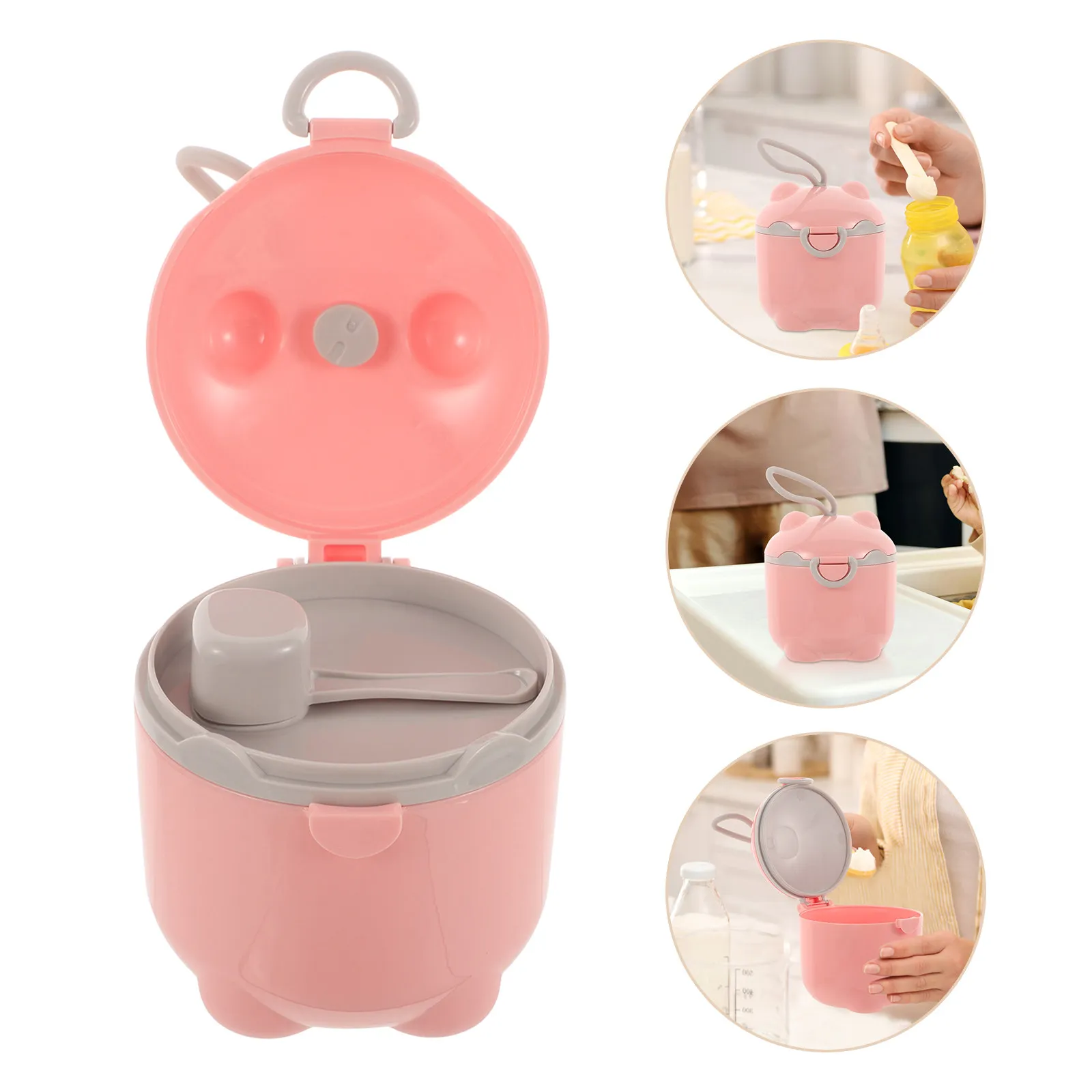 

Портативный дозатор для смеси, герметичный контейнер для молочной смеси, большая емкость для хранения, дорожный контейнер для протеинового порошка для малышей