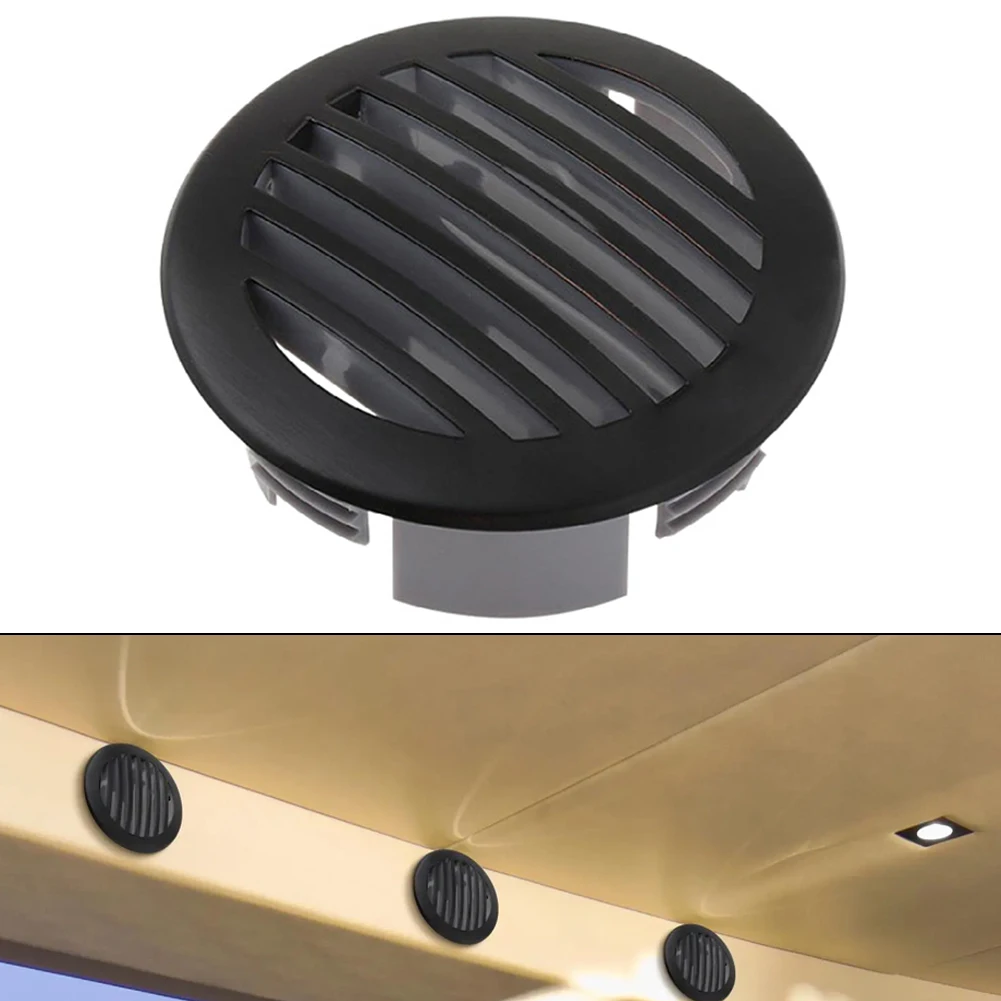 Stainless Steel Round Air Vent Cover Replacement Black For Campers RV Yachts Black Color Adds A Stylish Touch To Your Vehicle's