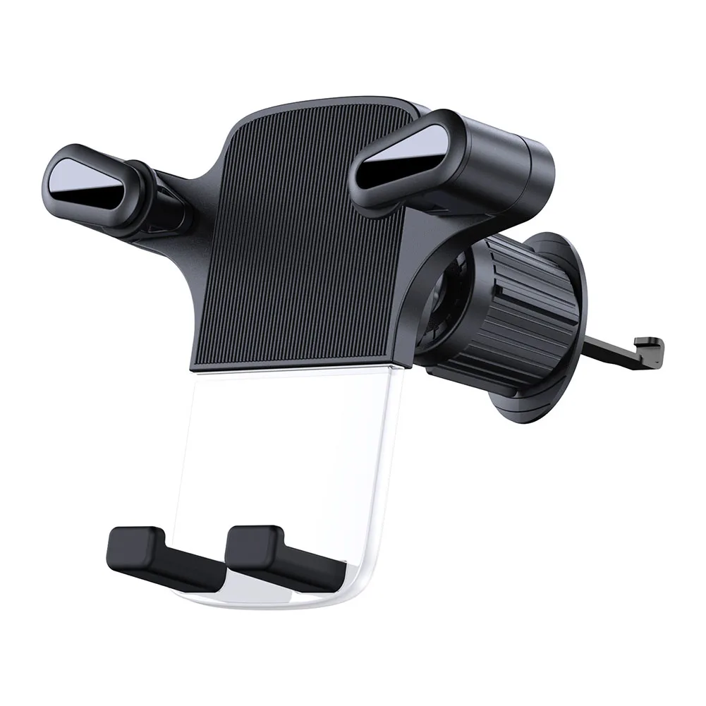 

Black Car Phone Holder Car Accessory For Smartphone Vehicle Phone Cradle ABS Material Fully Surrounded Clamping
