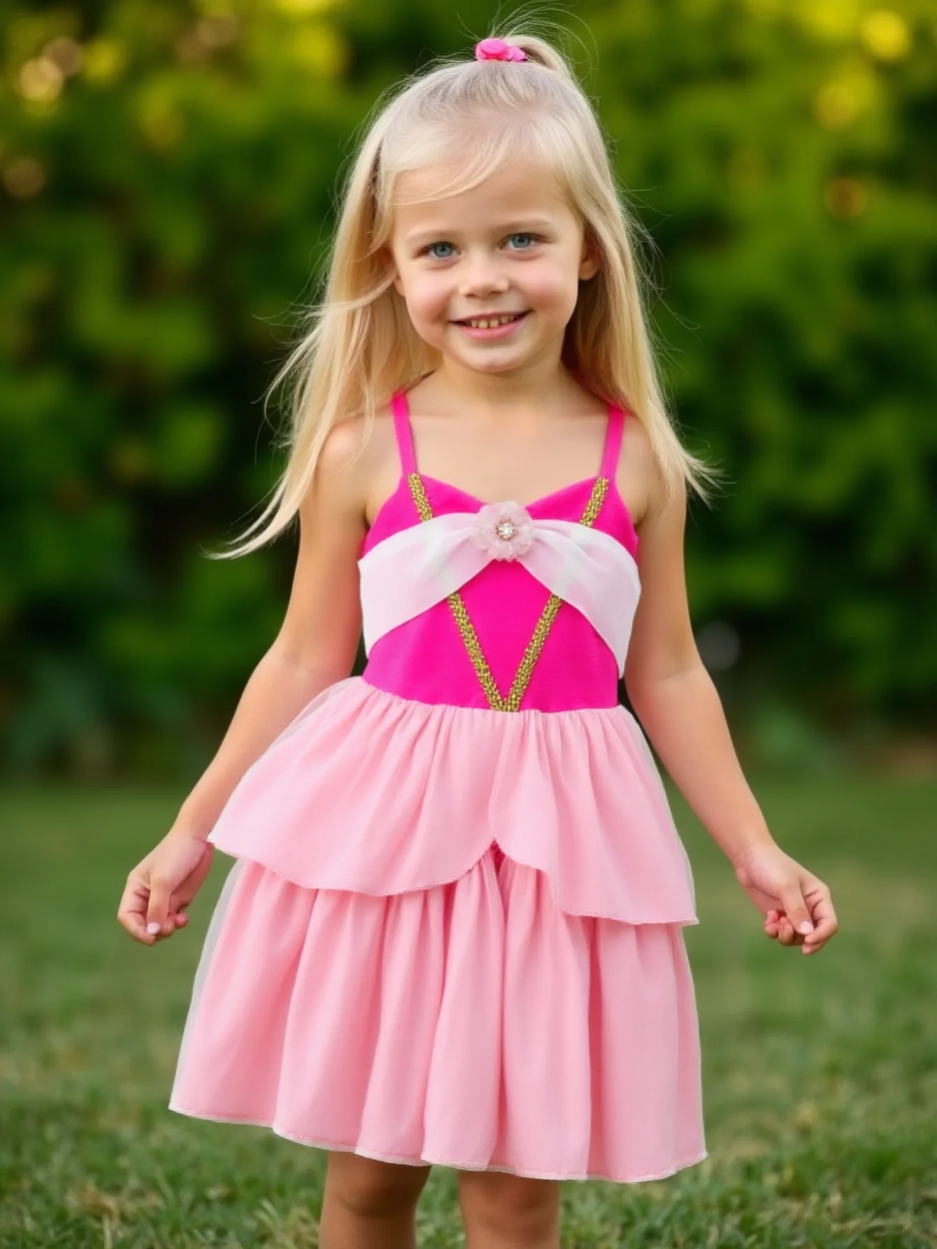 

Children's Casual Dress For Girls Summer New Style Children Princess Girls Dress Sling Sleeveless Fashion Costume Suitable 2-10Y