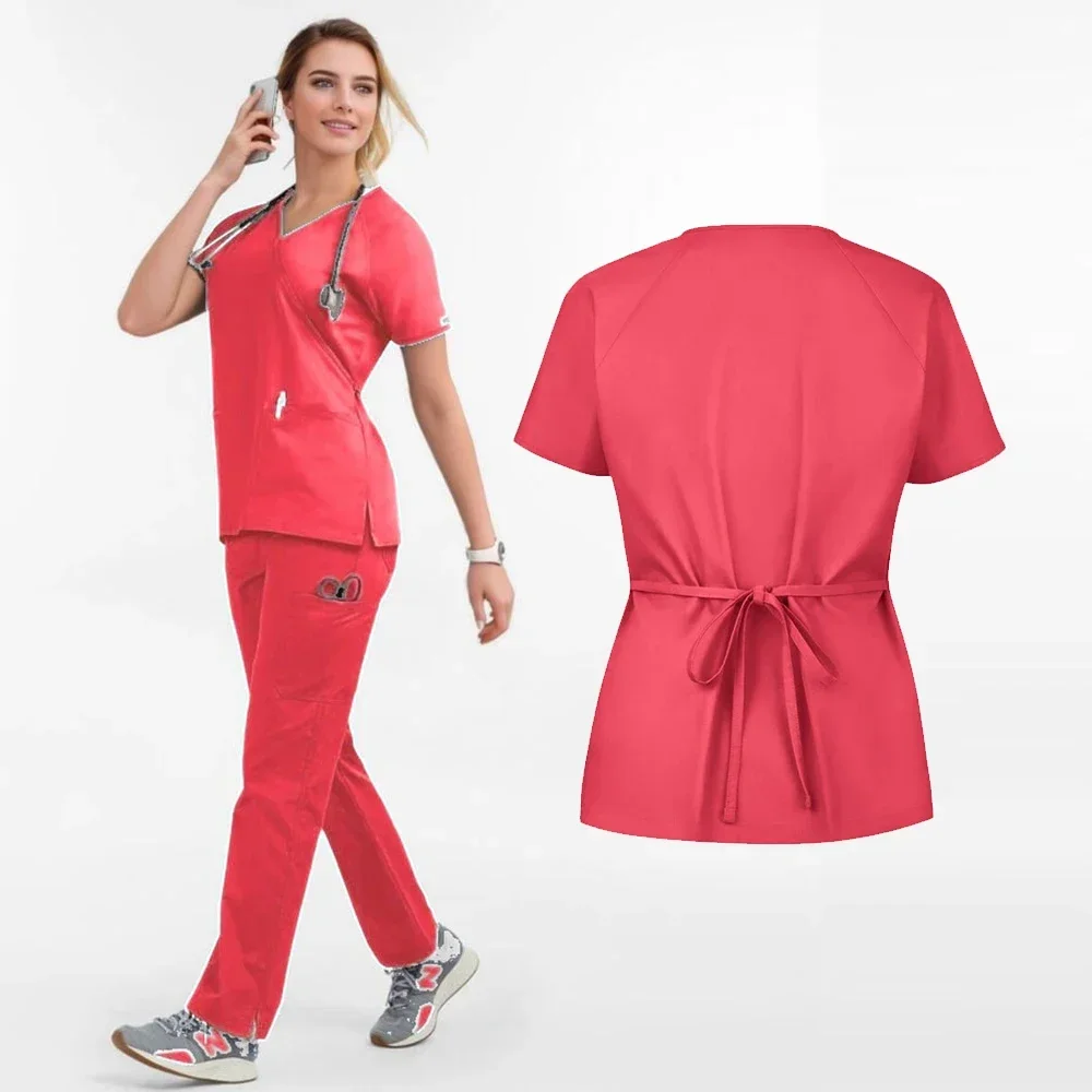 

Female Beauty Salon Work Clothes Operating Room Scrub Doctor's Scrub Sets Hospital Surgery Gowns Dental Clinic Workwear