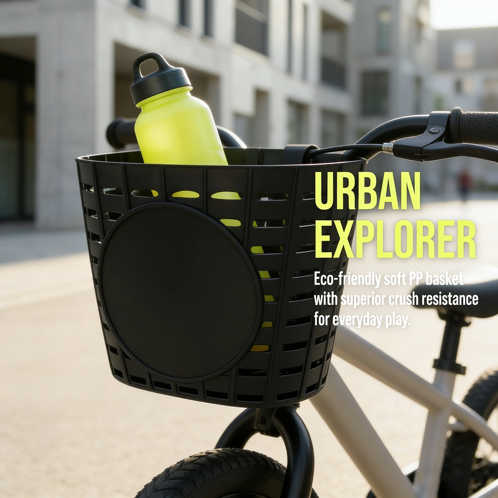 

Корзина на руль велосипеда, пластиковая, с дышащим дизайном, простая установка, для детских/взрослых велосипедов, прочная, легкая, высокого качества