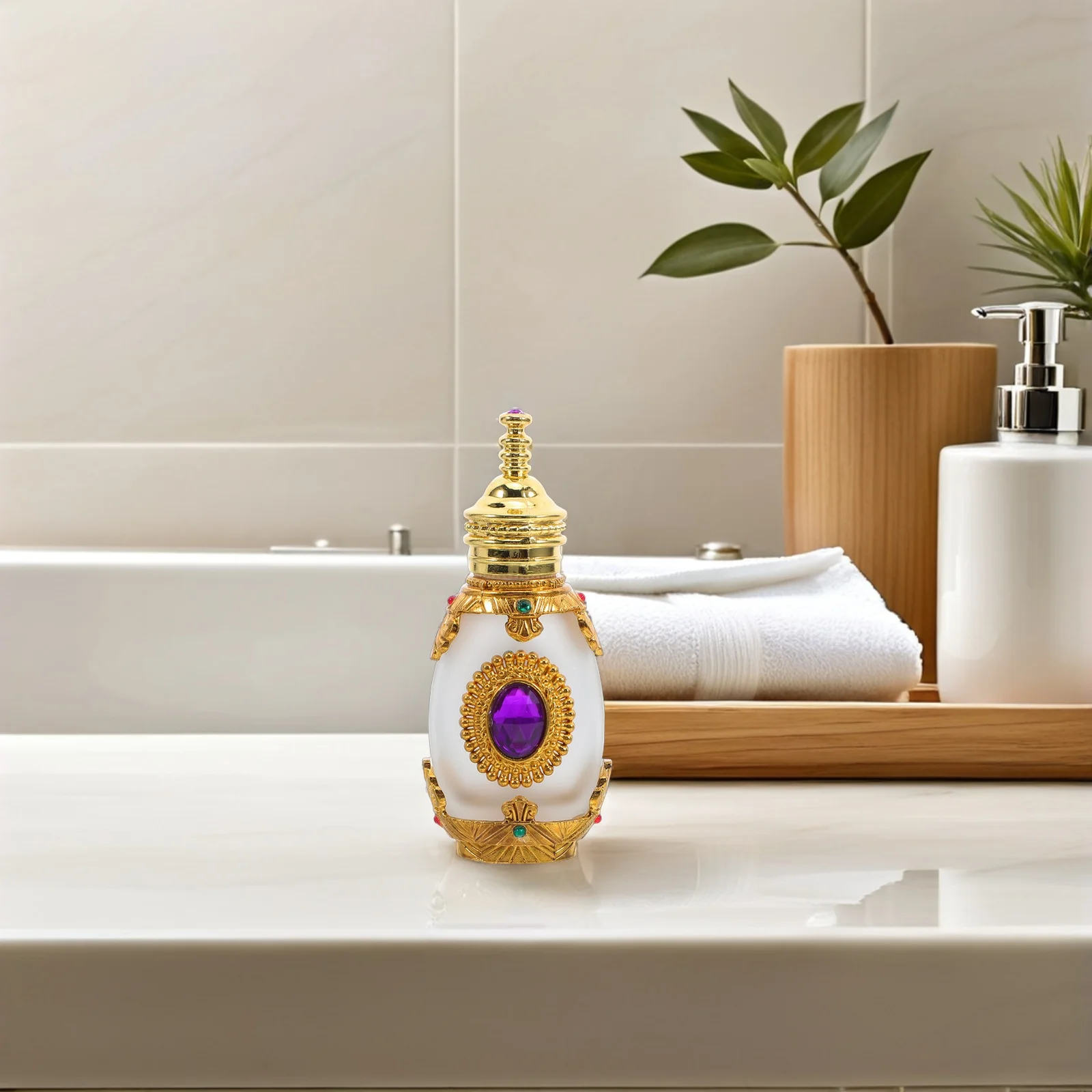 

Essential Oil Bottling Glass Travel Size Bottles Lab Dropping Perfume Clear Sample Jars Metal Vials with Dropper Aromatherapy