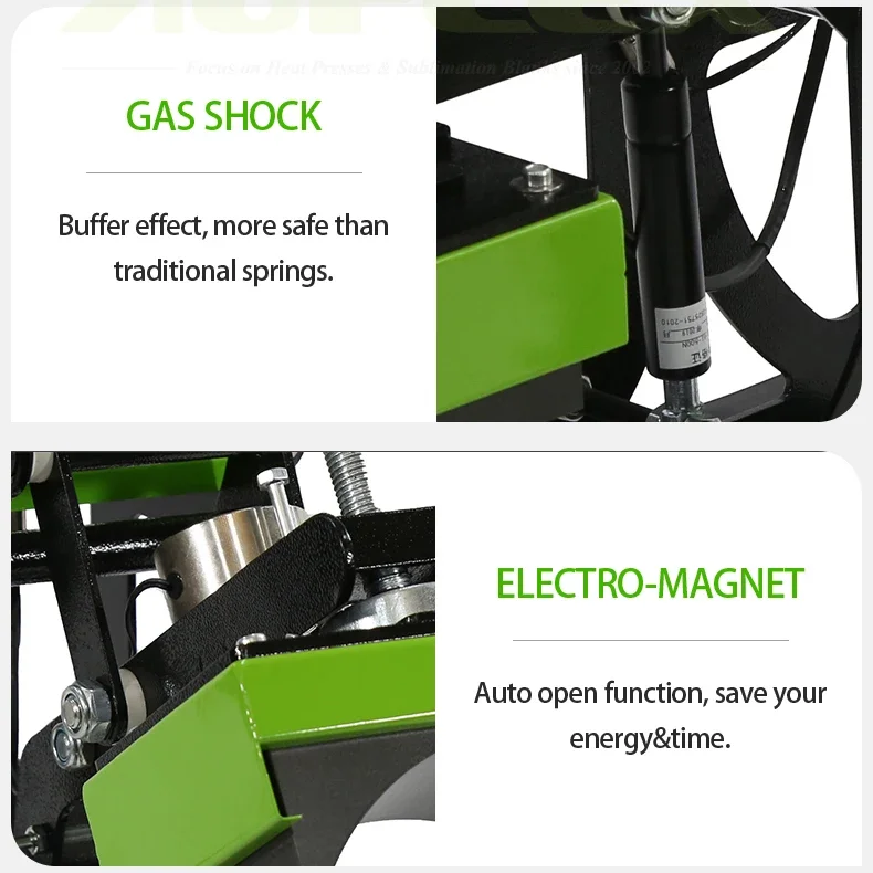 2IN1 التلقائي آلة طباعة الملصقات على القمصان قبعة قبعة طباعة قبعة الصحافة الحرارة مع طباعة الشعار