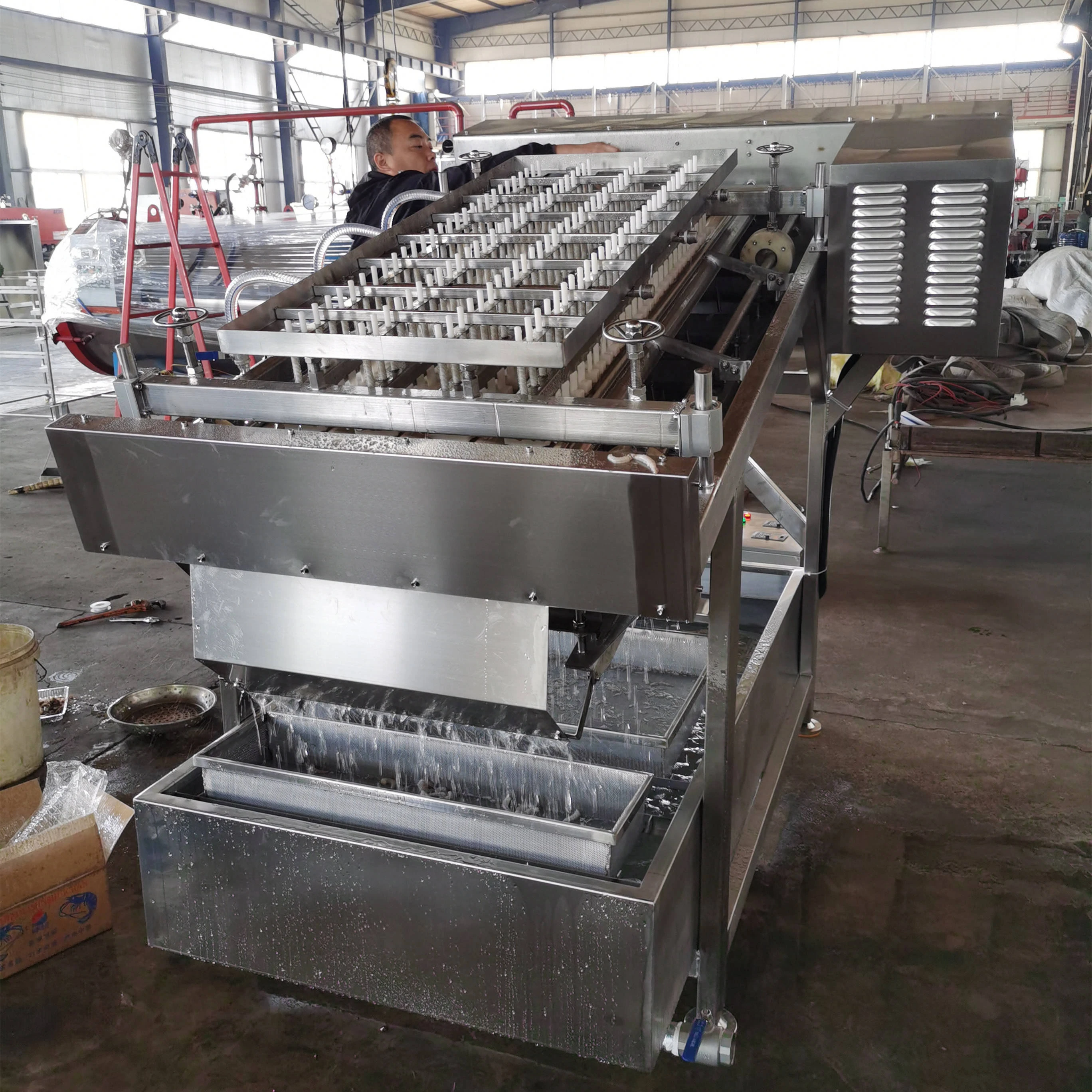 Full Automatic Stainless Steel Shrimp Shelling Machine Fresh Shrimp Peeling Equipment