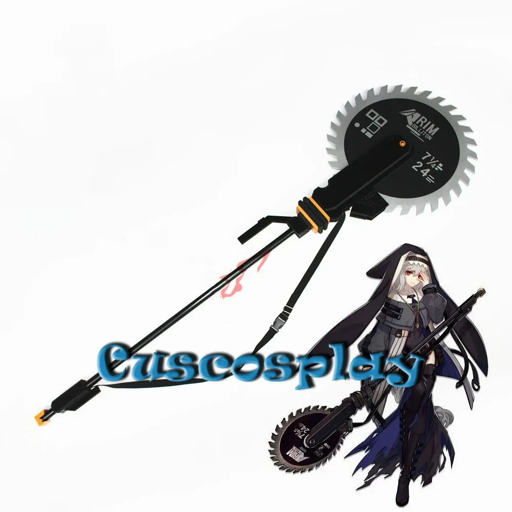 Anime! Arknights Specter Weapon Cosplay Prop Deep Sea Hunter Electric Saw Replica Props for Halloween Christmas Fancy Party