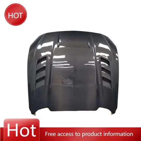 Cappuccio motore cofano anteriore in fibra di carbonio stile TF per Mustang S550.2 EcoBoost Mach1 GT 2018-2023 anni modello