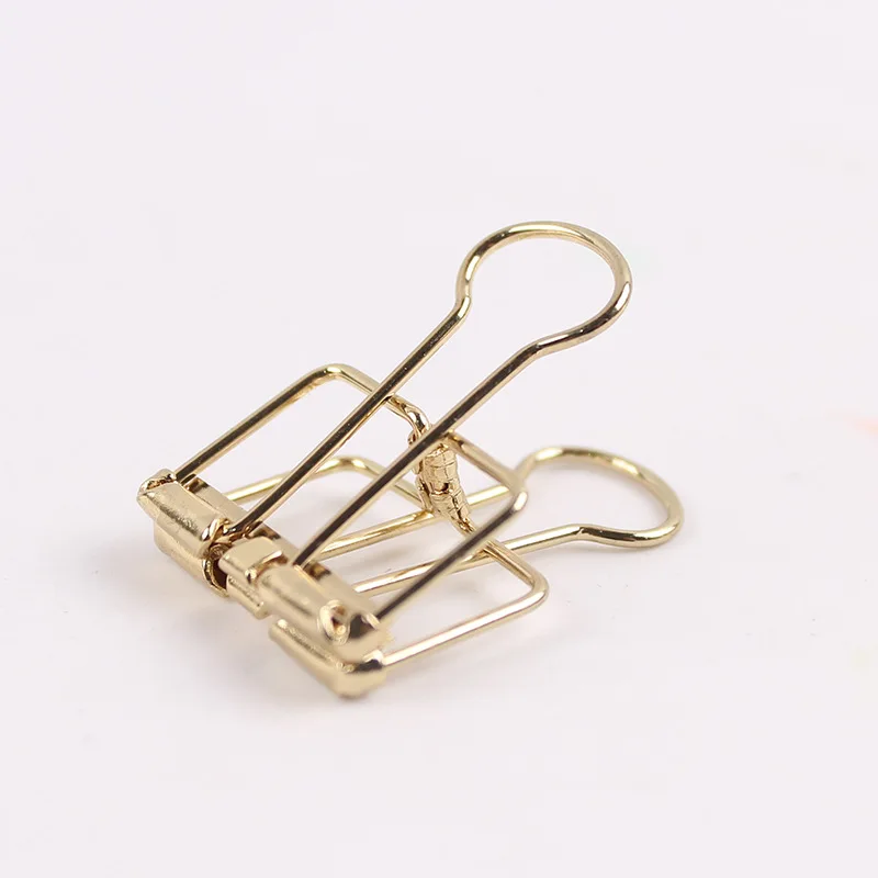 JESJELIU 8 Colors 3 Sizes Ins Colors Gold Sliver Rose Green Purple Binder Clips Large Medium Small Office Study Binder Clips