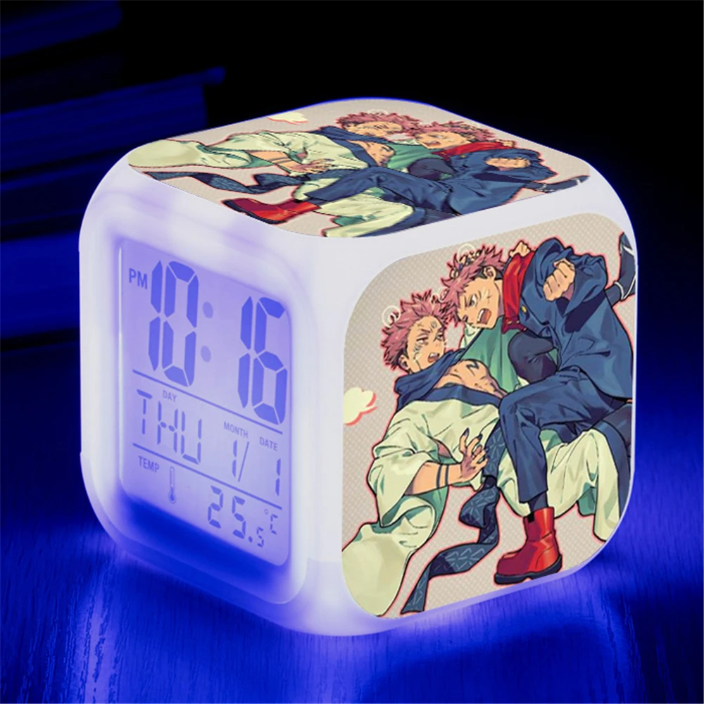 Anime Fushiguro Megumi Toji Itadori Yuji Kugisaki Nobara Satoru Gojo Zenin Maki Inumaki Toge Alarm Clocks Figure Toys Doll Gifts