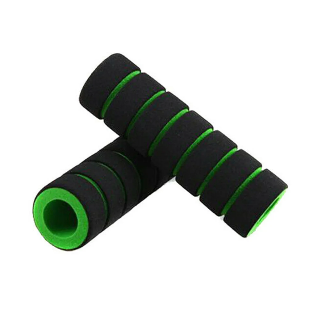 1pair Racing Bicycle Motorcycle Handle Bar Foam Sponge Gear Grip Cover Case Non-slip Soft Handlebar Mtb Bike Bar Cycling Parts