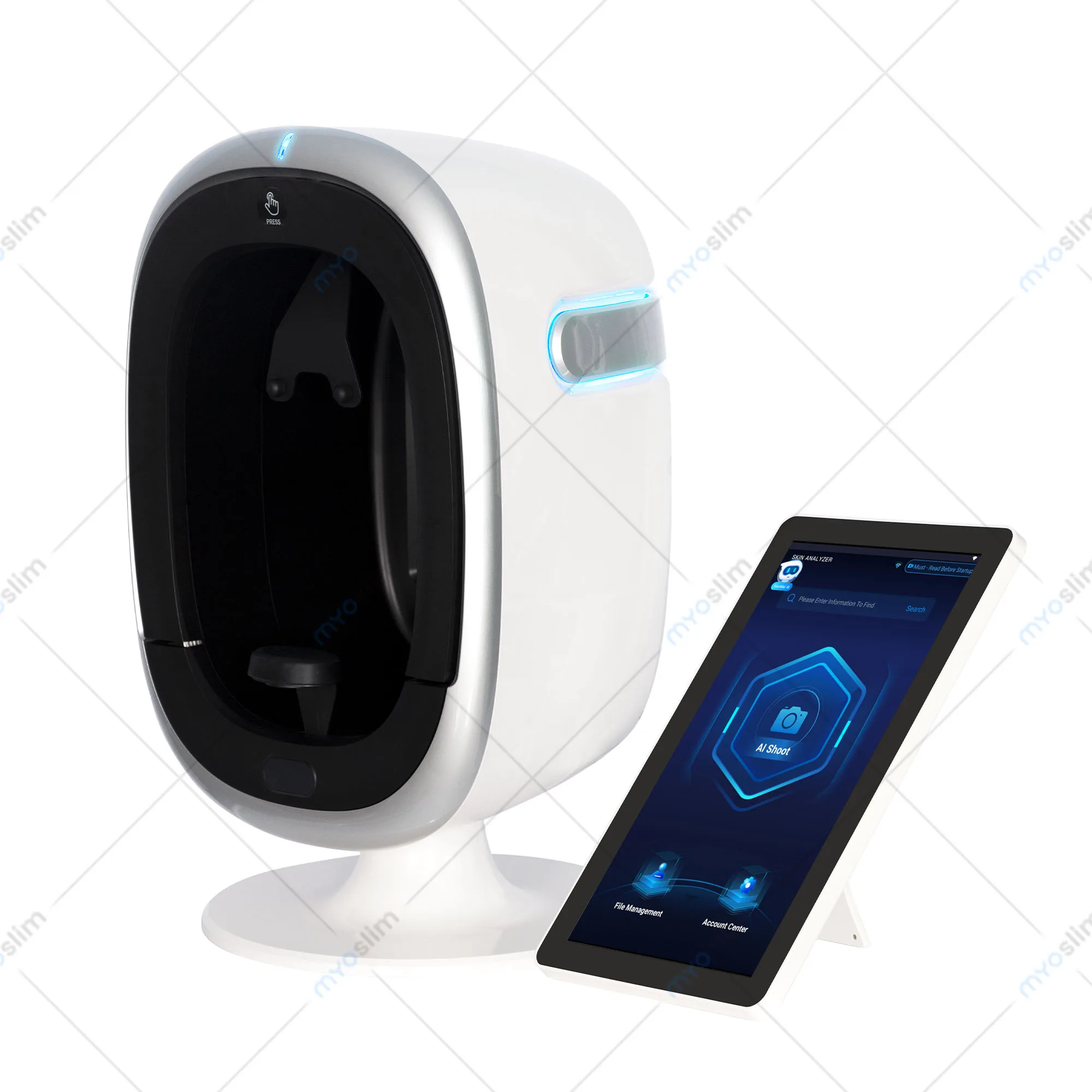 

Myoslim O1 Beauty Salon 3D AI Skin Analyzer 8 Spectrum Skin Problem Detection Diagnosis Tool