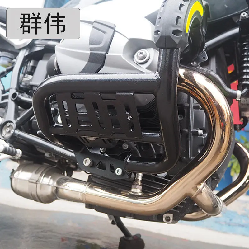 For R Nine T And Racer Models Front Bumper Drop-Guard & Stunt Bar-Latte Bumper Pure-Style Modification