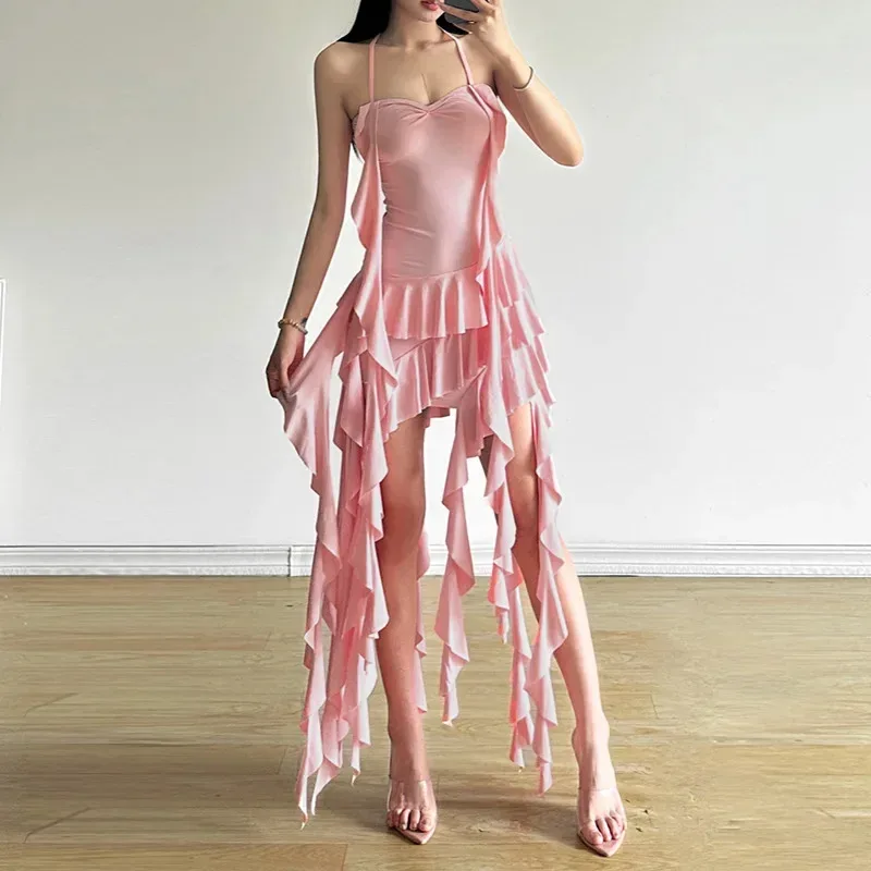 2024, новая летняя женская одежда, сексуальное платье с ремешками неправильной формы, платье с тонкой талией, элегантное сексуальное вечернее платье, клубная одежда lhtj 2024, новая летняя женская одежда, сексуальное платье с ремешками неправильной формы, платье с тонкой талией, элегантное сексуальное вечернее платье, клубная одежда lhtj