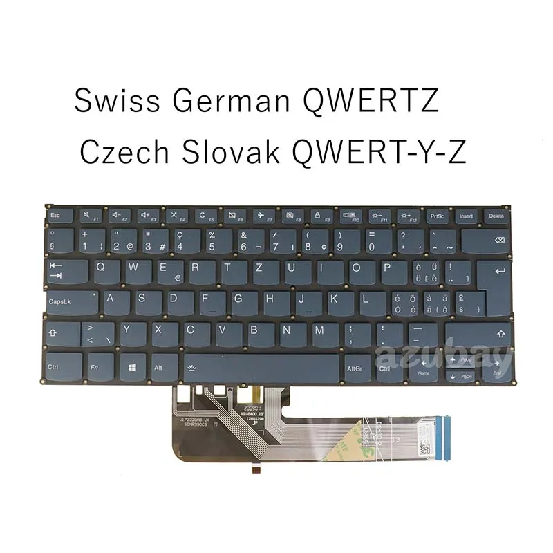 SwissCzech Slovak Keyboard For Lenovo 530S-14 530S-15 C340-14 S530-13 S740-14 530-14 730-13 730-15 C640-13 C740-14 PD4SB Blue