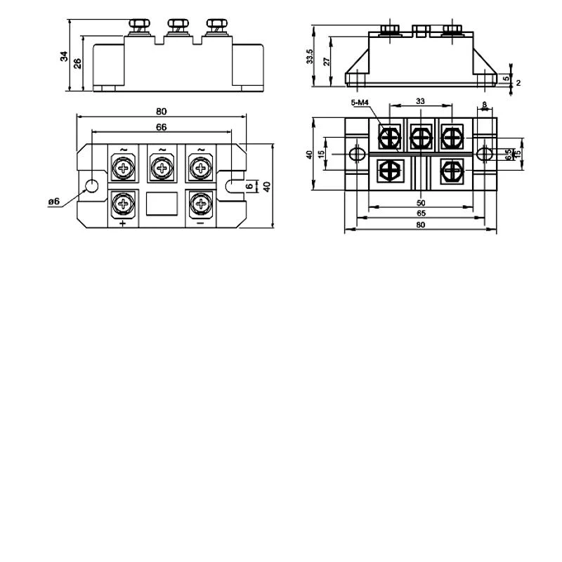 MDS 150A 1600V 3 상 다이오드 정류기 브리지 모듈 보드 MDS150A 최고의 판매