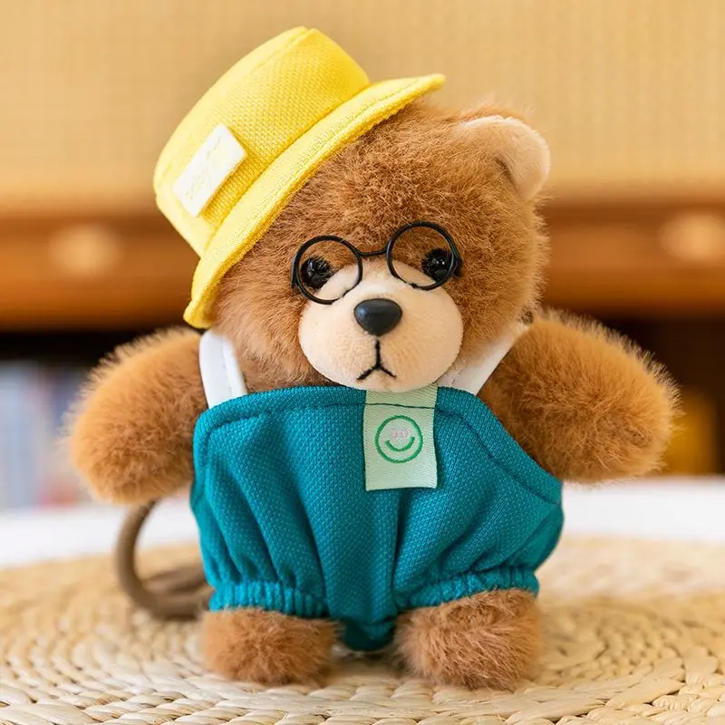 

Cute Plush Toy Bear Doll Pendant Mocha Birthday Gift Keychain