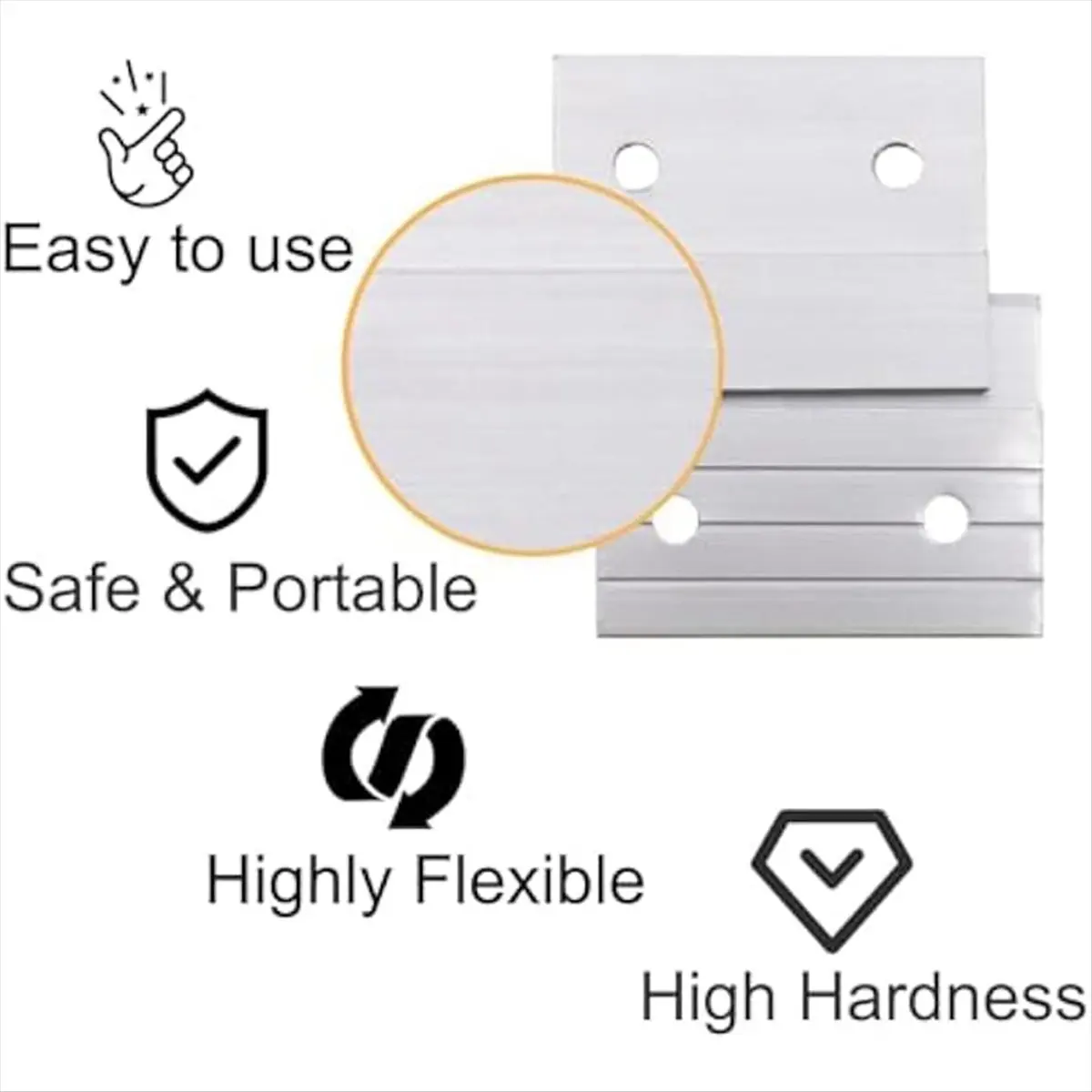 FTGT-6Pairs Z Clips French Cleat Picture Hanger Aluminum French Cleat Hanger Picture Hangers Wall Mounting Mirror Hanging
