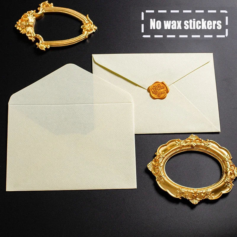 40pcs/lot Linen Texture Envelope Wedding Invitation High-grade Western Envelope Business Supplies Postcards Hemp Weave Envelope