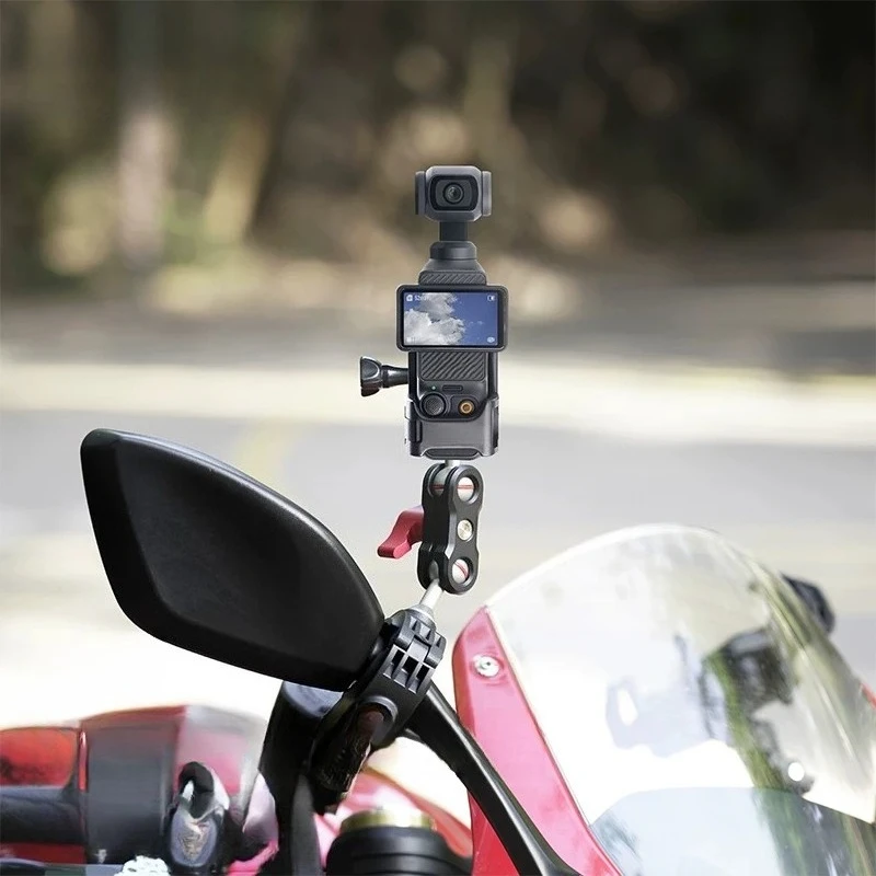 For DJI Osmo Pocket 4/3 Motorcycle Cycling Stand Clip Off-Road Accessories