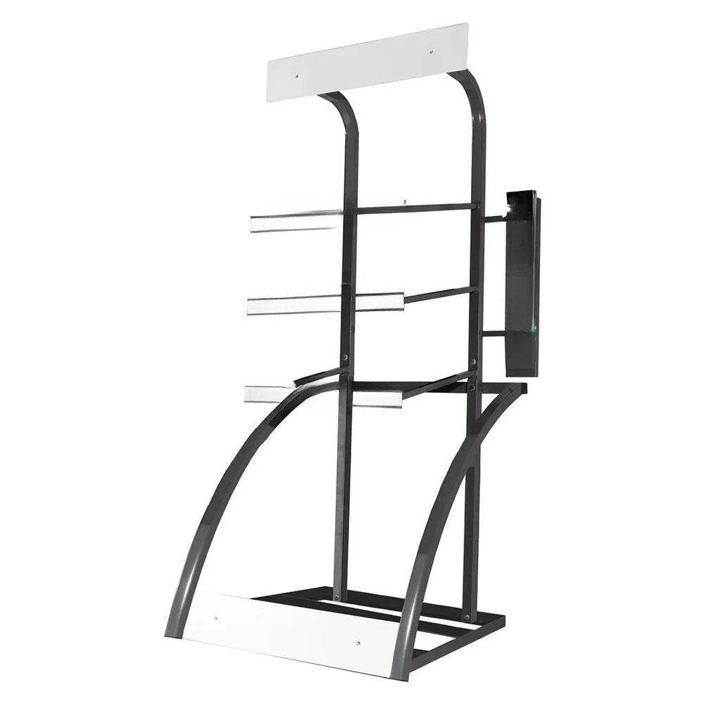 Mild steel vertical tire display stands for passenger car and SUV tires