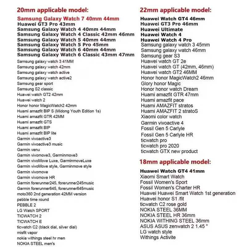 Bracelet à boucle en Nylon, 20 22mm, pour montre Redmi 3 5 Active/Lite Sport, pour Samsung Galaxy Watch 7 6 4 40 44mm 5 Pro 45mm