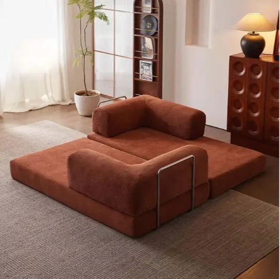 أريكة باوهاوس سروال قصير من القماش المضغوط المفرغ، إسفنجة كاملة، صف مستقيم، غرفة معيشة قابلة للإزالة وقابلة للغسل #3