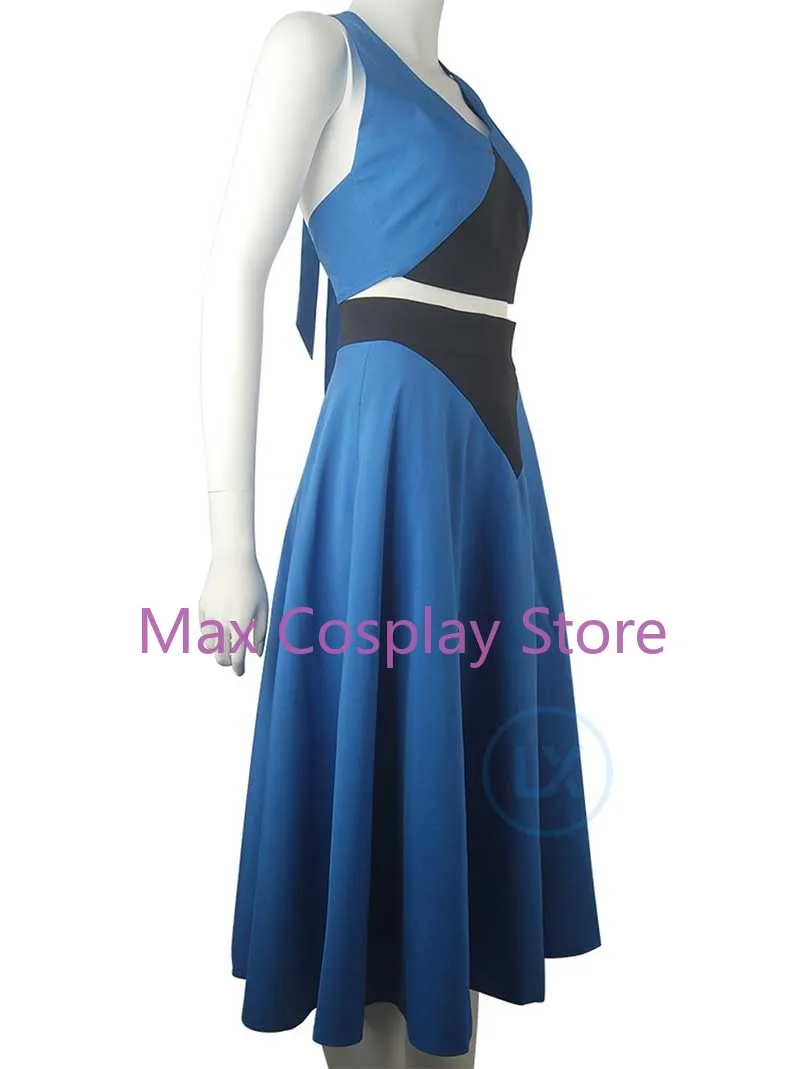 Max Anime Cosplay Traje para Mulheres, Vestido Azul Lapis Lazuli, Roupa Diária, Roupas de Halloween, YZ