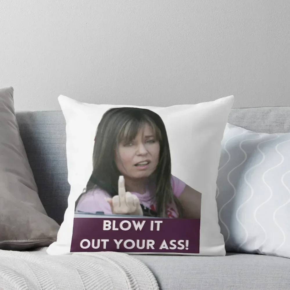 Kath and Kim: Blow it out your ass! Throw Pillow autumn pillowcase bed pillows luxury decor pillow