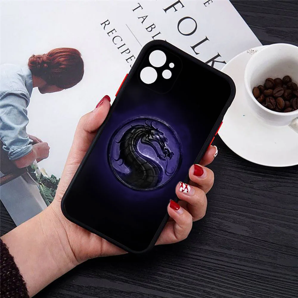 Phone Case for Redmi Note13 Pro A2 A1 13c Xiaomi Poco C51 C50 C40 M5 X4 X3 X5 Game Mortal Kombat Matte Frosted Translucent Cover