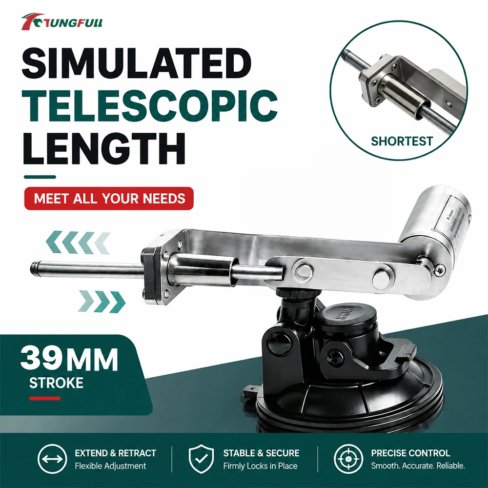 Mini Linear Actuator 39mm Storke 30‑400RPM Electric Telescopic Rod Reciprocating Linear Motor For DIY Automation Project