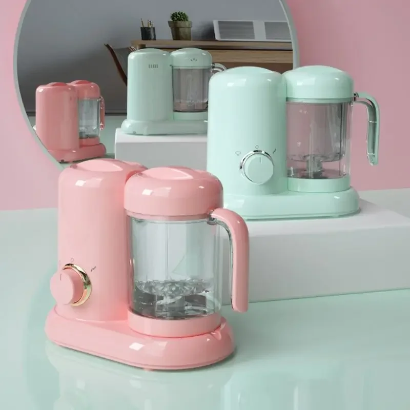 Batidora eléctrica de acero inoxidable para alimentos de bebé, vaporera multifunción, procesador inastillable, 220V