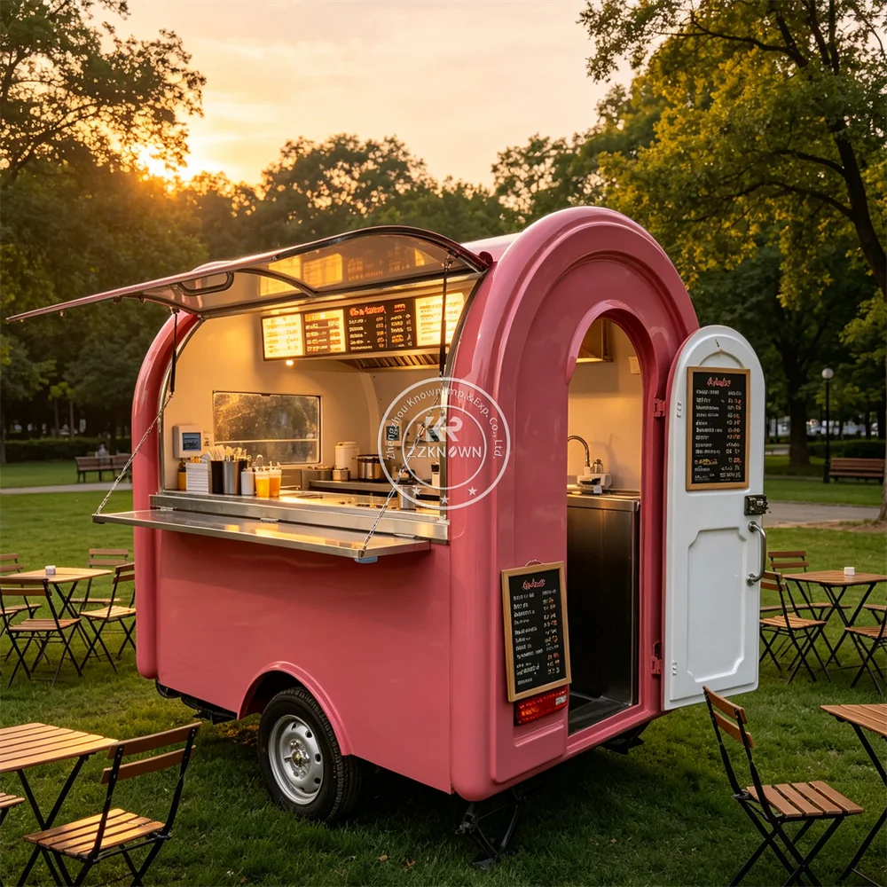 

Custom Built Mobile Food Trailer Street Concession Trailer Snack Hot Dog Burger Cart Street Fast Food Truck Fully Equipped