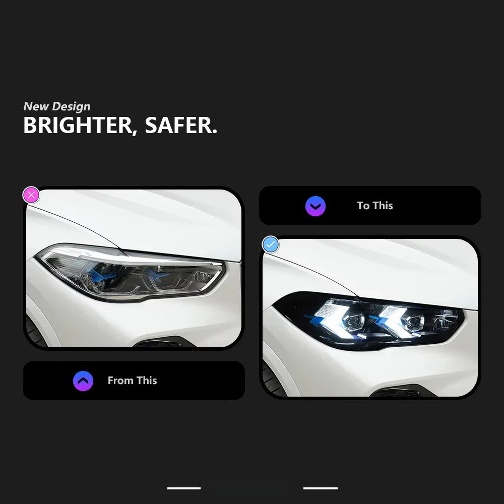 LED Headlight Assembly Plug And Play DRL For BMW X5 G05 X6 G06 2019 2020 2021 2022 Front Head Lamp Car Lighting Accessories