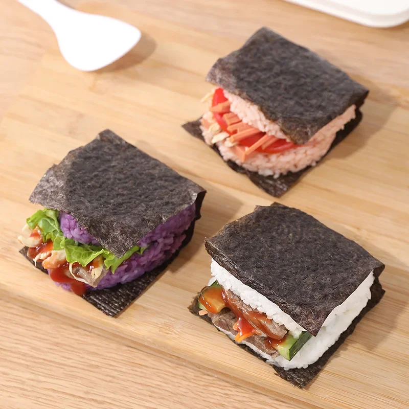 Sushi Mold 1pc Creative Sandwich Rice Ball Mould Triangle Square Round Rice Ball Bento Press Maker Mold Bento Tools VIE LENTE