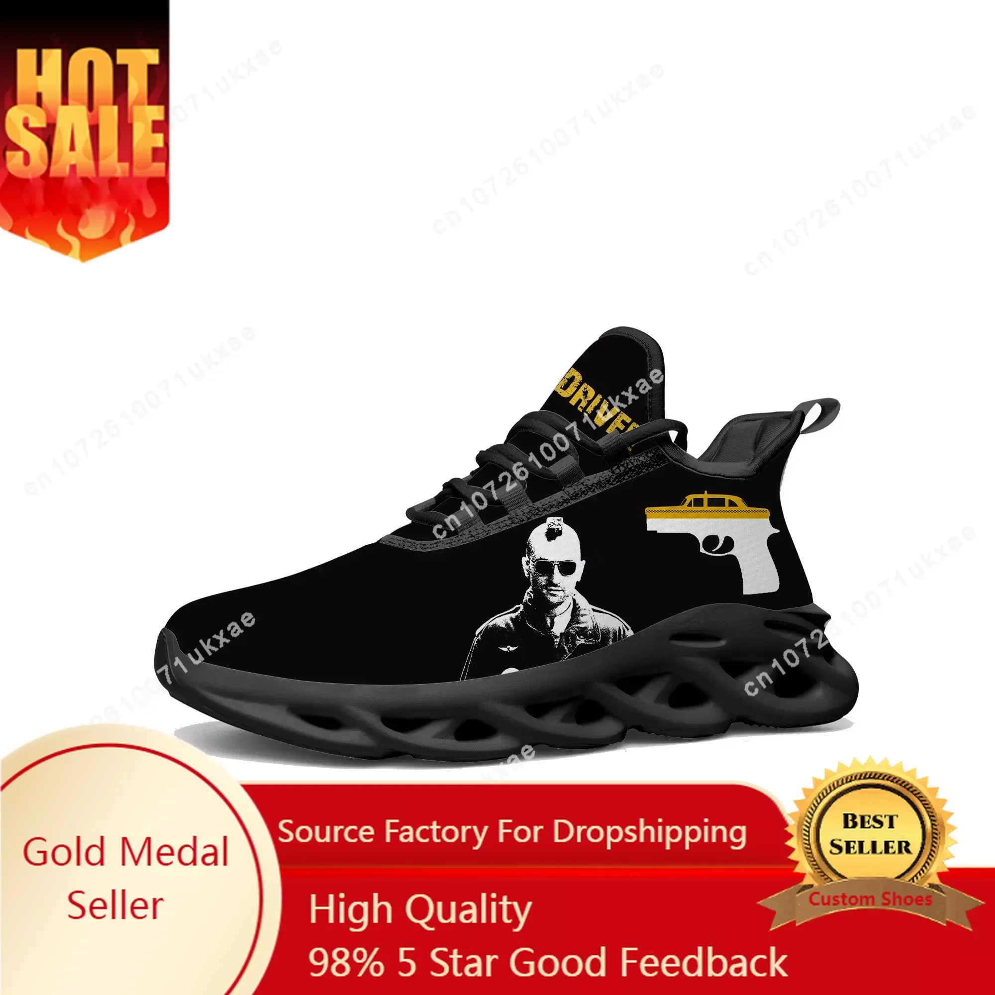 

Taxi Driver Movie Flats Sneakers Mens Womens Sports Running Shoes High Quality Sneaker Lace Up Mesh Footwear custom made Shoe