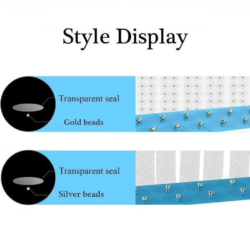 1/5/10 Sheets Ear Pressure Stick Acupuncture Magnetic Beads Auricular Ear Stickers Massage Ear Stickers Clear Ear Point Sticker