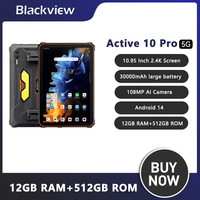 Blackview Active 10 Pro 5G Rugged Tablet 11 Inch FHD+ MTK 7300 30000mAh Large Battery 12GB 256G/512GB 108MP Camera Tablets Pad