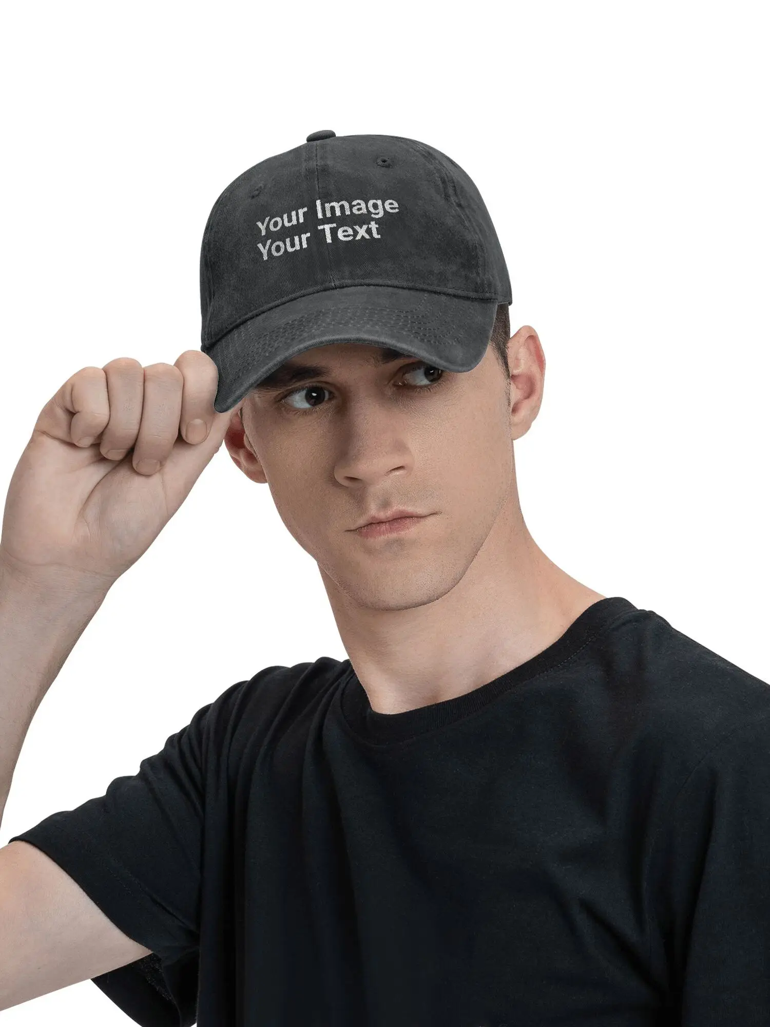 Votre Image votre texte casquette de Baseball décontractée Kpop Rock camionneur chapeau été réglable hommes adulte casquettes de Baseball à la mode