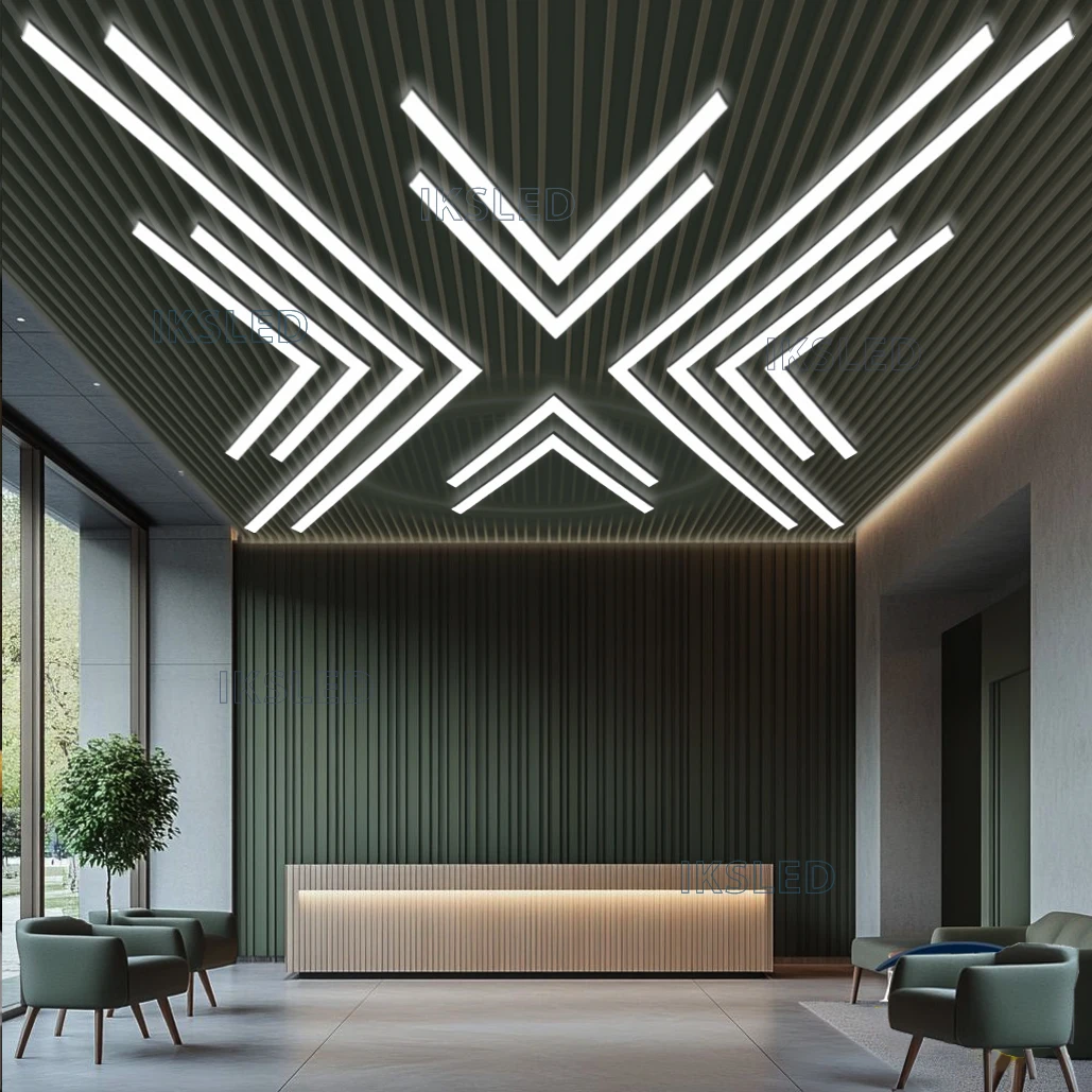85-265V new shape V-shaped combination honeycomb lamp ceiling lamp LED Lighting.