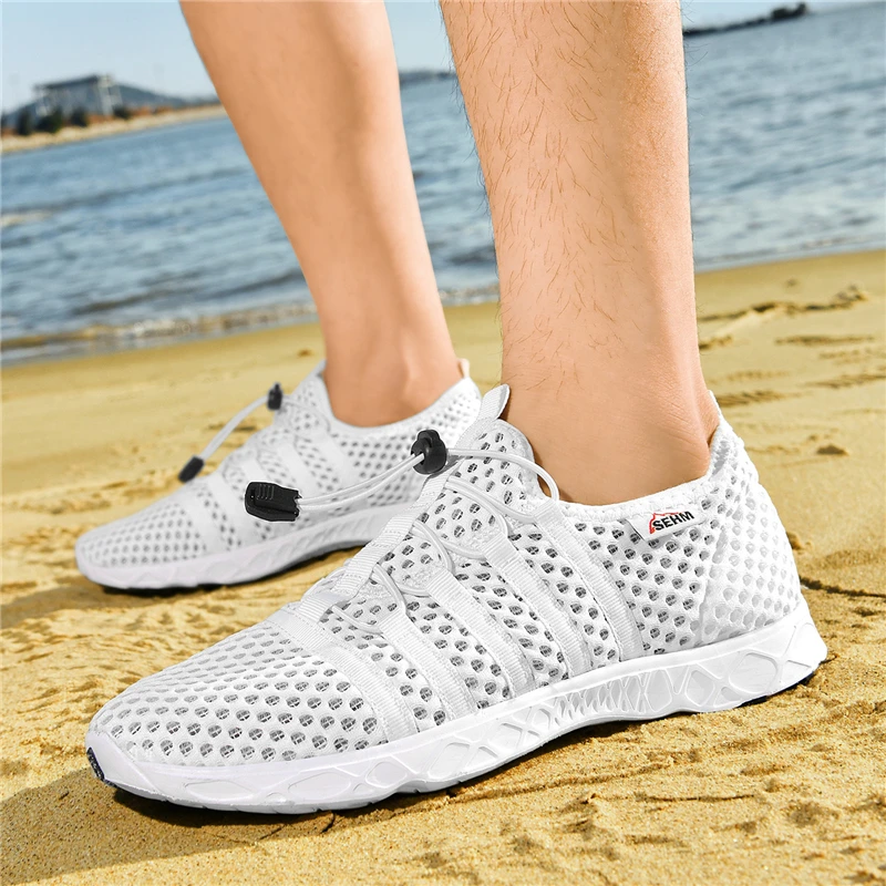 ELUVA Hochwertige Sommer-Herrenschuhe Aqua-Schuhe Origin Air Mesh Sneakers Modische Sport-Fußbekleidung Strand-Wasserschuhe für Männer
