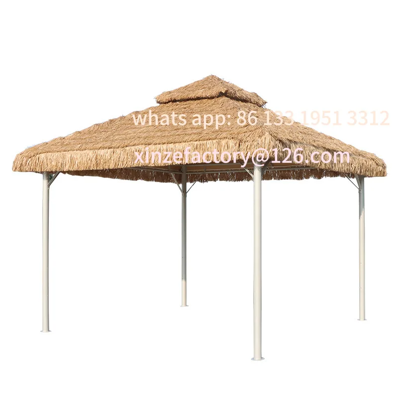 

Уличная беседка, соломенная палатка во дворе, Интернет-кровать знаменитости и завтрак, сельский маленький двор, соломенный тент, живописное место, имитация