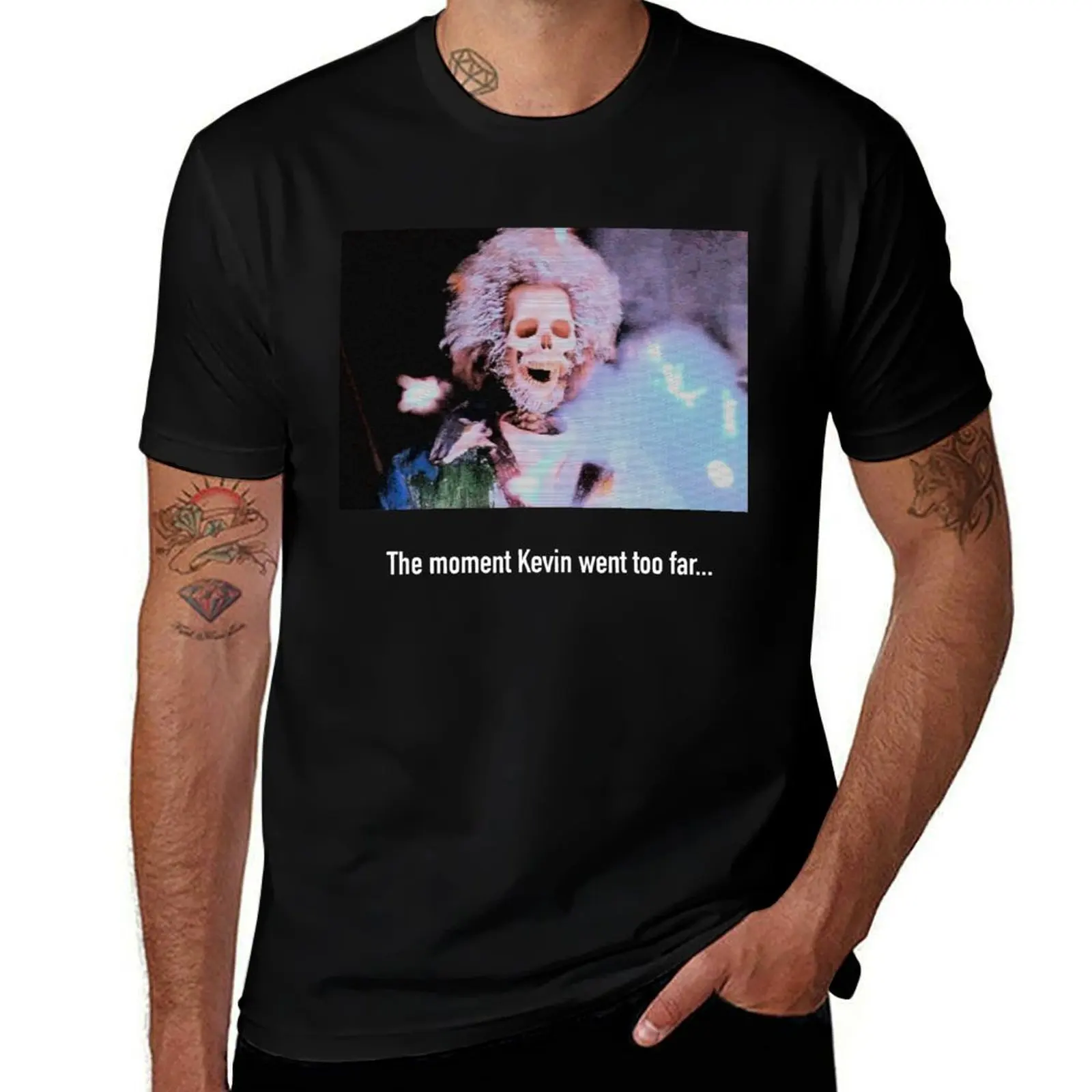 

Футболка The Moment Kevin went too Far, мужские футболки для мужчин, повседневная мужская футболка с графическим принтом, мужские футболки