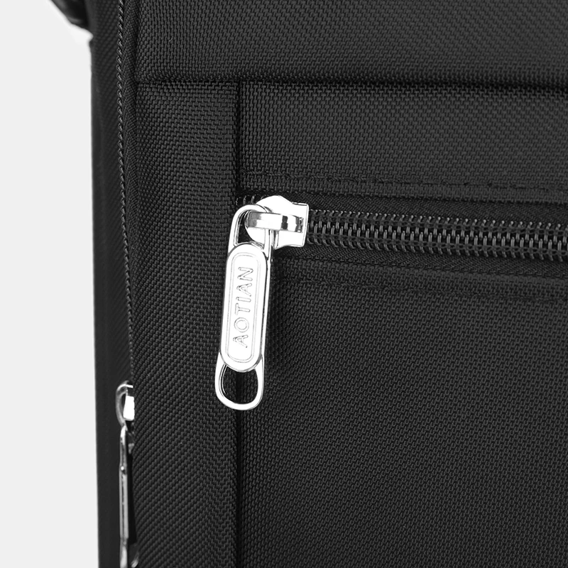 AOTIAN-Bolso cruzado de nailon para hombre, bolsa de mensajero de viaje de alta calidad, adecuada para negocios, A4