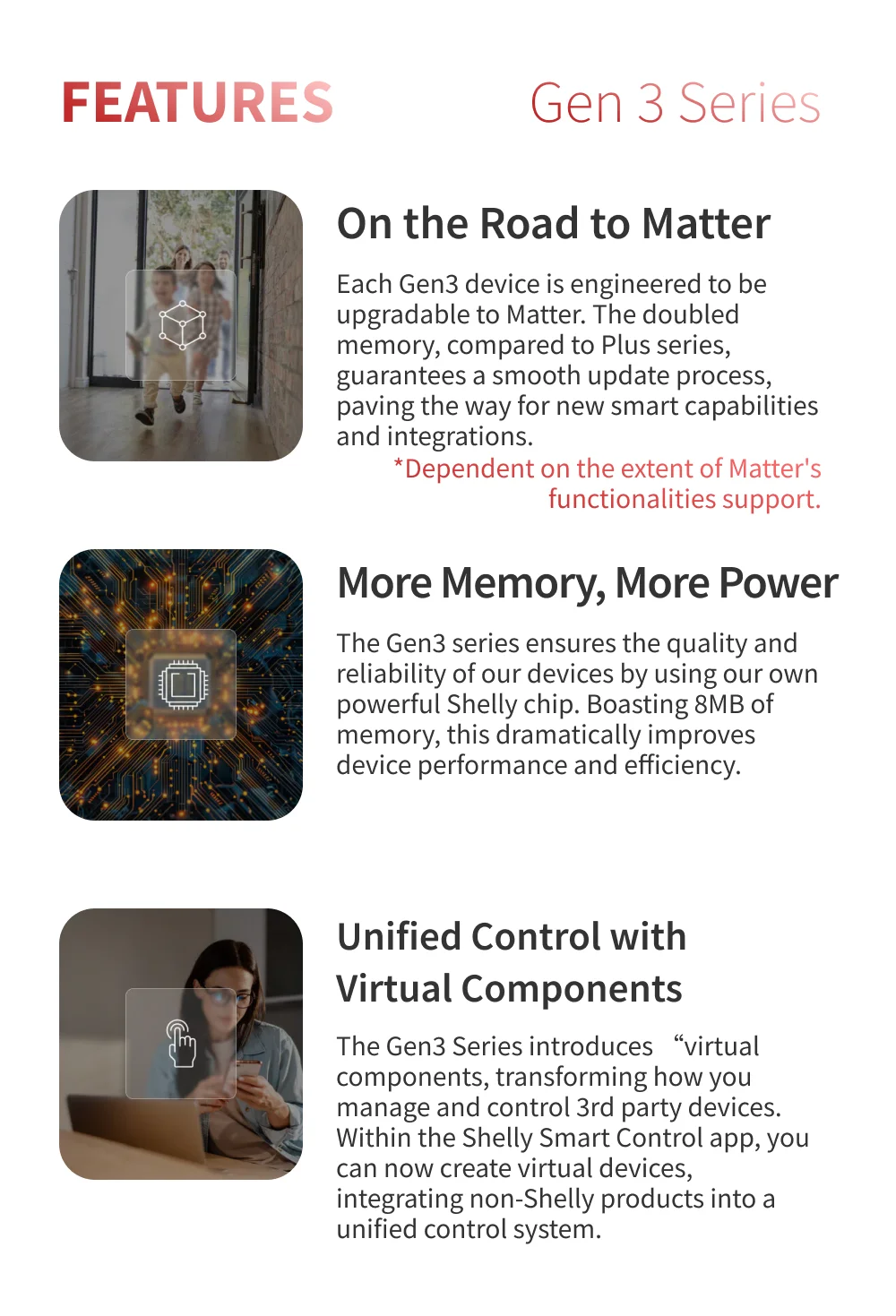 Shelly 1PM Gen3 Matter Smart Switch 16A with Power Metering Free Cloud Data Energy Optimization Analysis for Home Automation