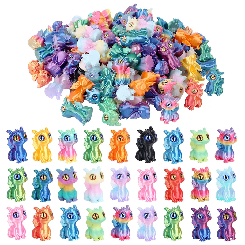 

10Pcs 3D Cartoon Dragon Ornament Kid Favors Pinata Filler For Easter Christmas Party Toy Gifts Birthday Home Decoration Supplies