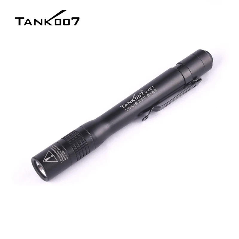 TANK007 Portable Fluorescent Detection Pen Lamp Mini UV 365nm Flashlight Ultraviolet Black Light Torch