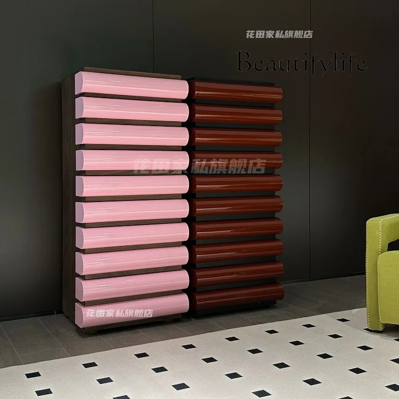 Italian Fashion Chest of Drawers Nordic Light Luxury Creative Curio Cabinet Modern Simple Dopamine Locker