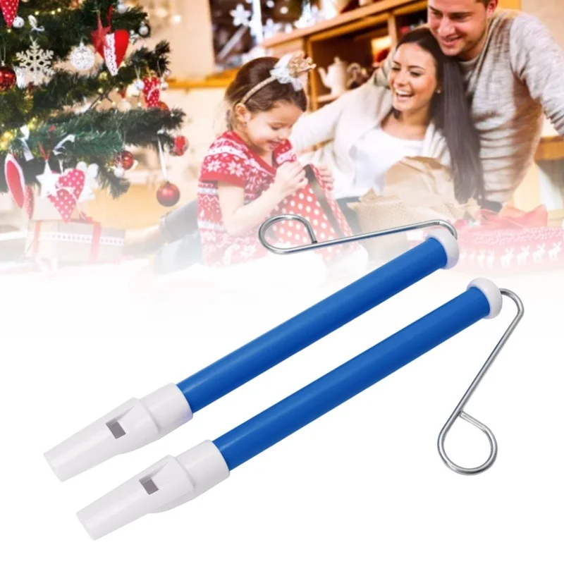 2Pcs Slide Whistle ABS Metal Safe And Simple To Play Lovely Color Children Musical Instrument Blue